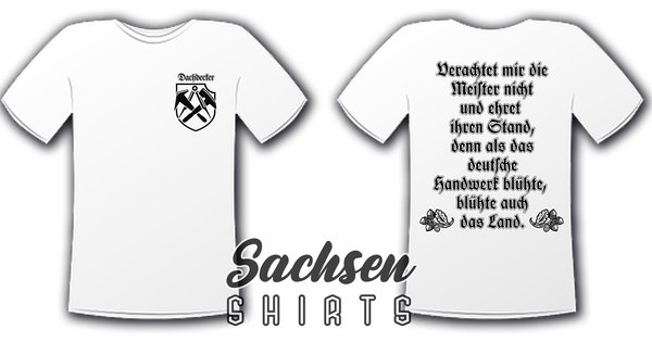 Dachdecker T-Hemd (weiß)